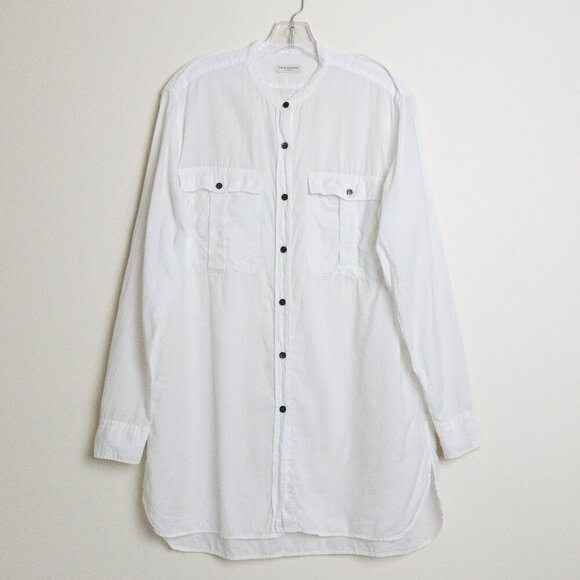 Dries Van Noten Shirt White Utility Long Sleeve Button Down Large EU 42 - Picture 2 of 15